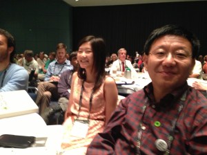 High school student Alice and her father Jin from South Lake, Texas