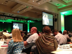 Al Gore spoke much of the day Thursday.  What a great teacher!  He said, "We can transcend our habits. "